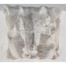 Funda de cojín de piel de conejo Funda de almohada de piel
